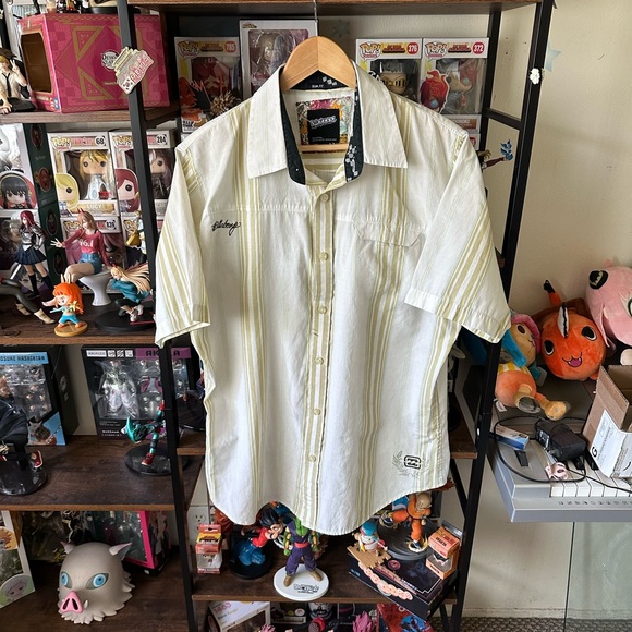 Billabong Other - Y2K Billabong Shirt Light Weight Cream/White Men’s Size L  #skater